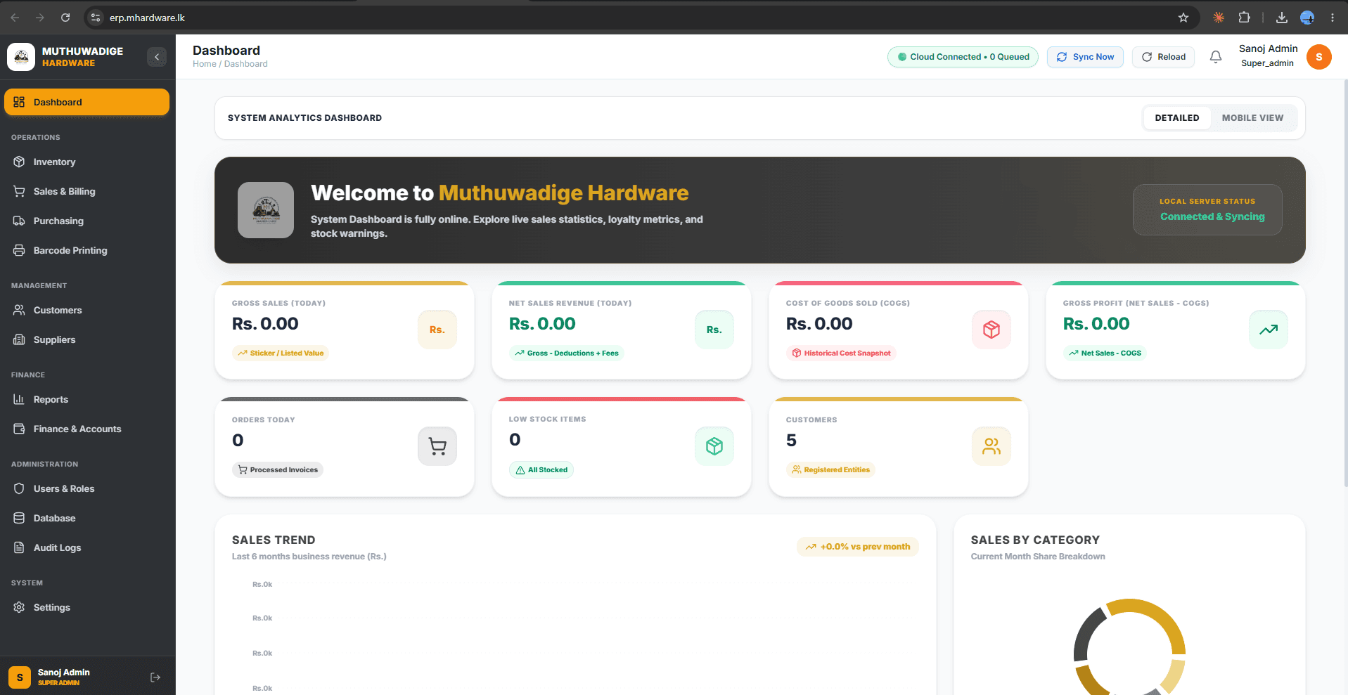 Operations Dashboard — Sanitized Revenue & Activity Metrics