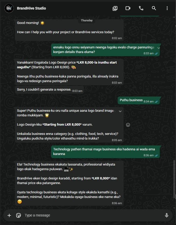 Multilingual Support — Inquiries in English, Tamil & Sinhala
